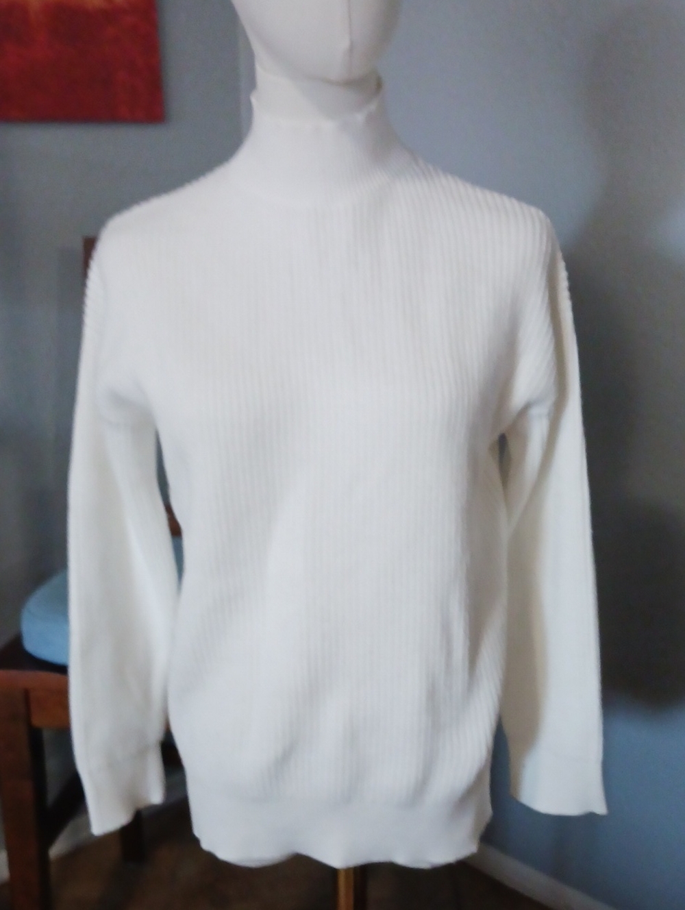 NEW!! Isabel- Maternity/postpartum Wear White Ribbed Turtleneck Sweater